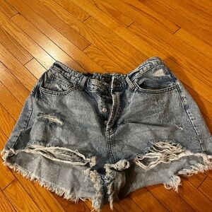 Wild Fable Light Blue Distressed Jean Shorts